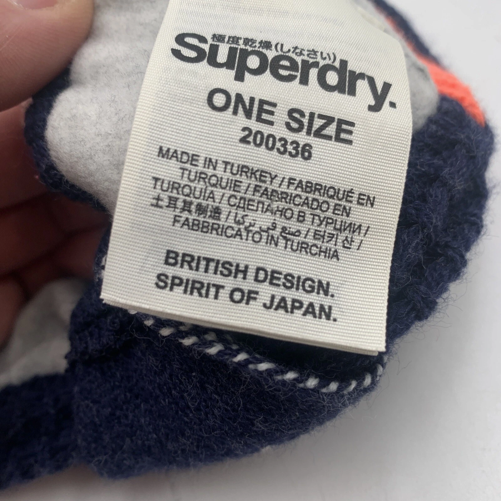 super-dry spirit of japan winter knit fleece lined 