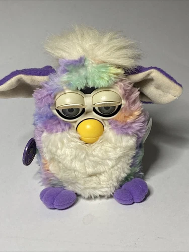 1999  Furby Tie-Dye Pastel Rainbow 70-800 Rare WORKING WITH TAGS