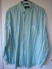 BASS Mens Shirt XL 100 Cotton Premium Poplin Striped CLASSY 
