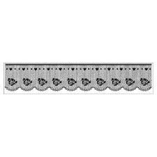 Stamperi Acrylic Stamps ROSE LACE BORDER 136