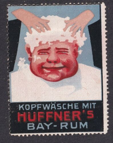 Cinderellas - Germany Kopfwasche mit Huffners Bay-Rum Poster Stamp - Afbeelding 1 van 1