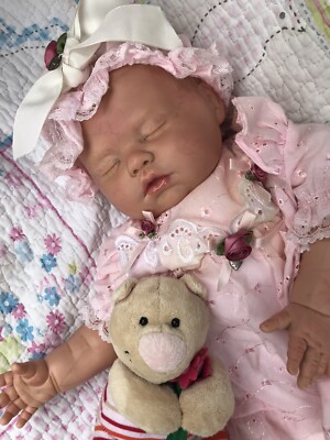 Reborn Baby Engel 21'' von Wendy McVicker signiert auf Geburtsurkunde & Kleidung