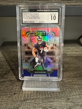 2023 Bijan Robinson Red and Blue Die Cut No. 4 - CGC 10
