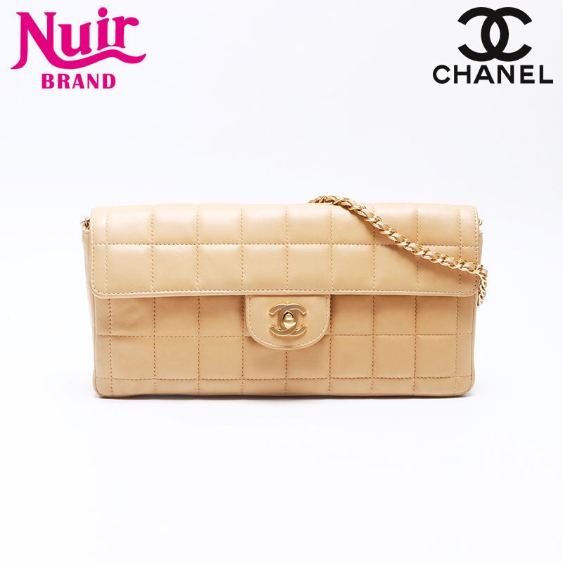 CHANEL Shoulder Bag No. 6 Chocolate Bar Beige