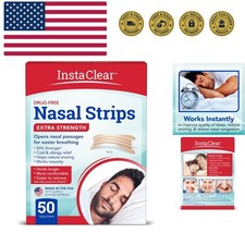 Extra-Strength Nasal Strips, Tan 50 ct Works Instantly, Breathe Better, Nas...