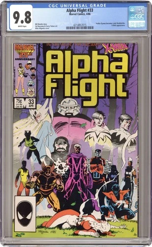 Alpha Flight #33D CGC 9.8 1986 4214857015 1st app. Lady Deathstrike