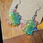 Handcrafted Resin Multicolor Octopus Dangle Earrings Sea Life Animal Theme — photo 3