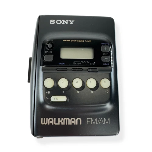 Vintage Sony Walkman WM-FX20 Cassette Player FM/AM Radio Japan Portable Black