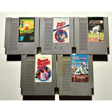 Nintendo NES Baseball game bundle Video Game lot  Works Authentic