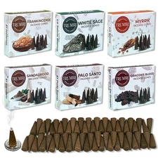 Trumiri Woody Incense Cones - Variety Pack - Total 60 Cone Incense (6 Scents ...