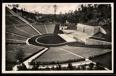 Berlin, Olympia, Reichssportfeld, Dietrich Eckardt stage, postcard 
