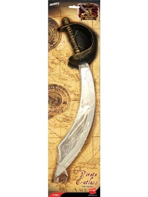Kostüm Cutlass Piratenschwert mit Goldgriff 50 cm