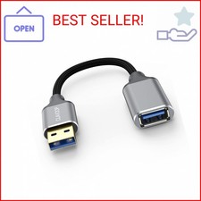 CLAVOOP Short USB Extension Cable 6 inch, USB A 3.0 Extender Male to Female Cord