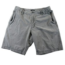 RVCA Mens Hybrid Shorts 30 x 9 All Time Fit Gray Stretch Cotton Drawstring