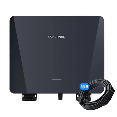 SUNSHARE 800W Mikro-Wechselrichter WiFi Inverter Balkonkraftwerk inkl. 10mAC Kab