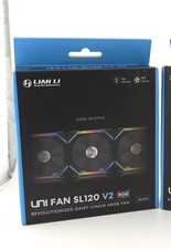 Lian Li UNI Fan SL120 v2 120mm RGB Regular Fan Black - 1-Pack