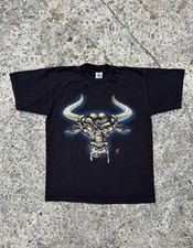 VTG 1998 WWF The Rock Bull Black Layin  The Smack Down WWF T Shirt SZ Large