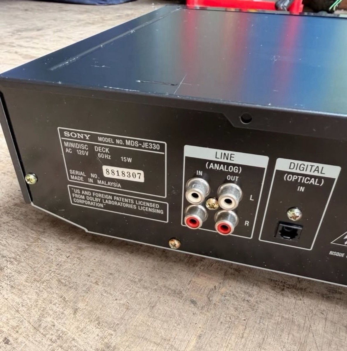 Sony MDS-JE330 MiniDisc Deck Player Recorder | eBay