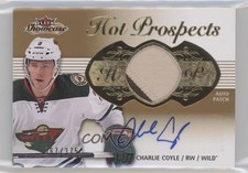 2013 Fleer Showcase Hot Prospects Tier 1 /375 Charlie Coyle #176 Patch Auto 2y5