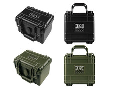 Weather and water proof Camera Hard Protective Case with Foam. Elegant Black