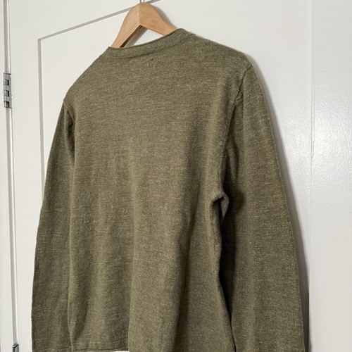 Lucky Brand Shirt Mens Size M Olive Green Welterweight Henley Pullover Outdoor - Picture 6 of 10