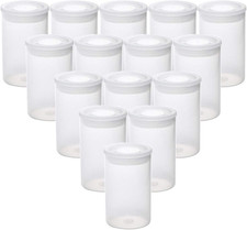 Film Canisters with Caps 35 Mm Empty Camera Reel Storage Containers Case Plastic