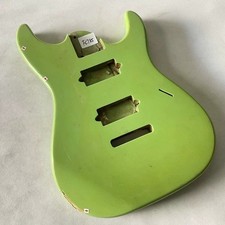 7-String ST Electric Guitar Body HH-Pickup Solid Wood Green DIY FC785