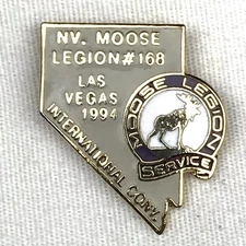 Loyal Order Moose Las Vegas Convention 1994 Legion 168 Pin Fraternity Nevada