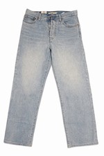 Levi's Women's Ribcage Straight Ankle Jeans, Blue, Size 28x27