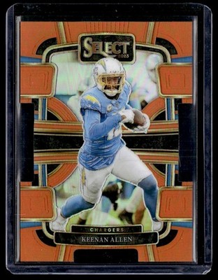 2023 Panini Select Orange Die-Cut Keenan Allen 100/499 #51