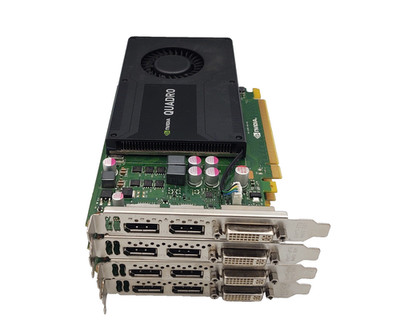 LOT OF 4 NVIDIA Quadro K2000, 2GB GDDR5, 2xDP 1xDVI Graphics Card