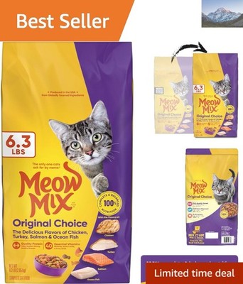 All-Natural  Choice Dry Cat Food - 6.3 lbs for Healthy, Happy Cats