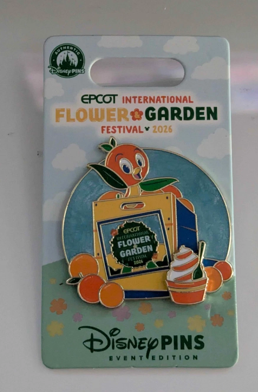 Disney Epcot Orange Bird Pin Flower & Garden Festival Event pin