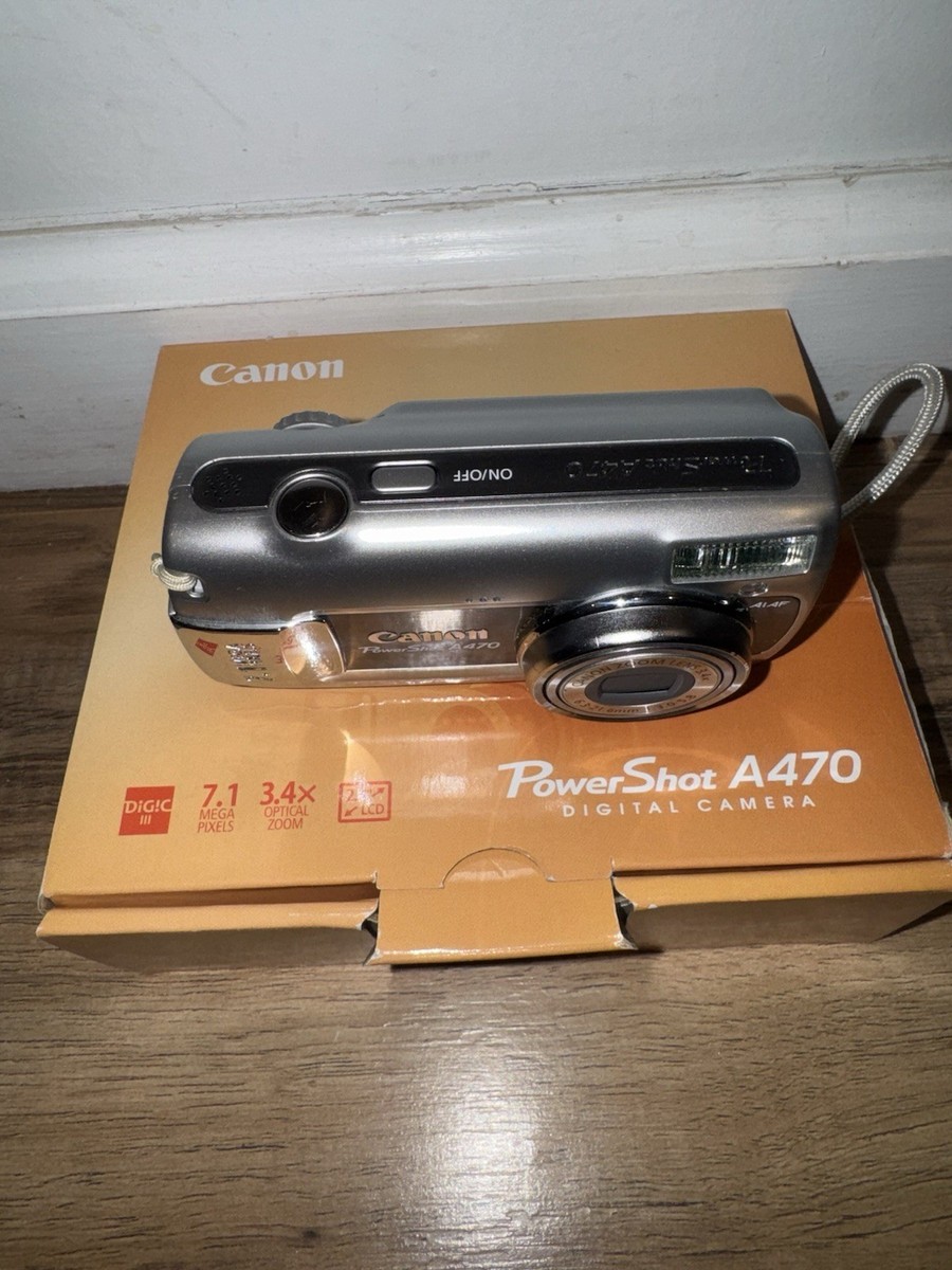 Canon PowerShot A470 7.1MP Digital Camera - Gray for sale online