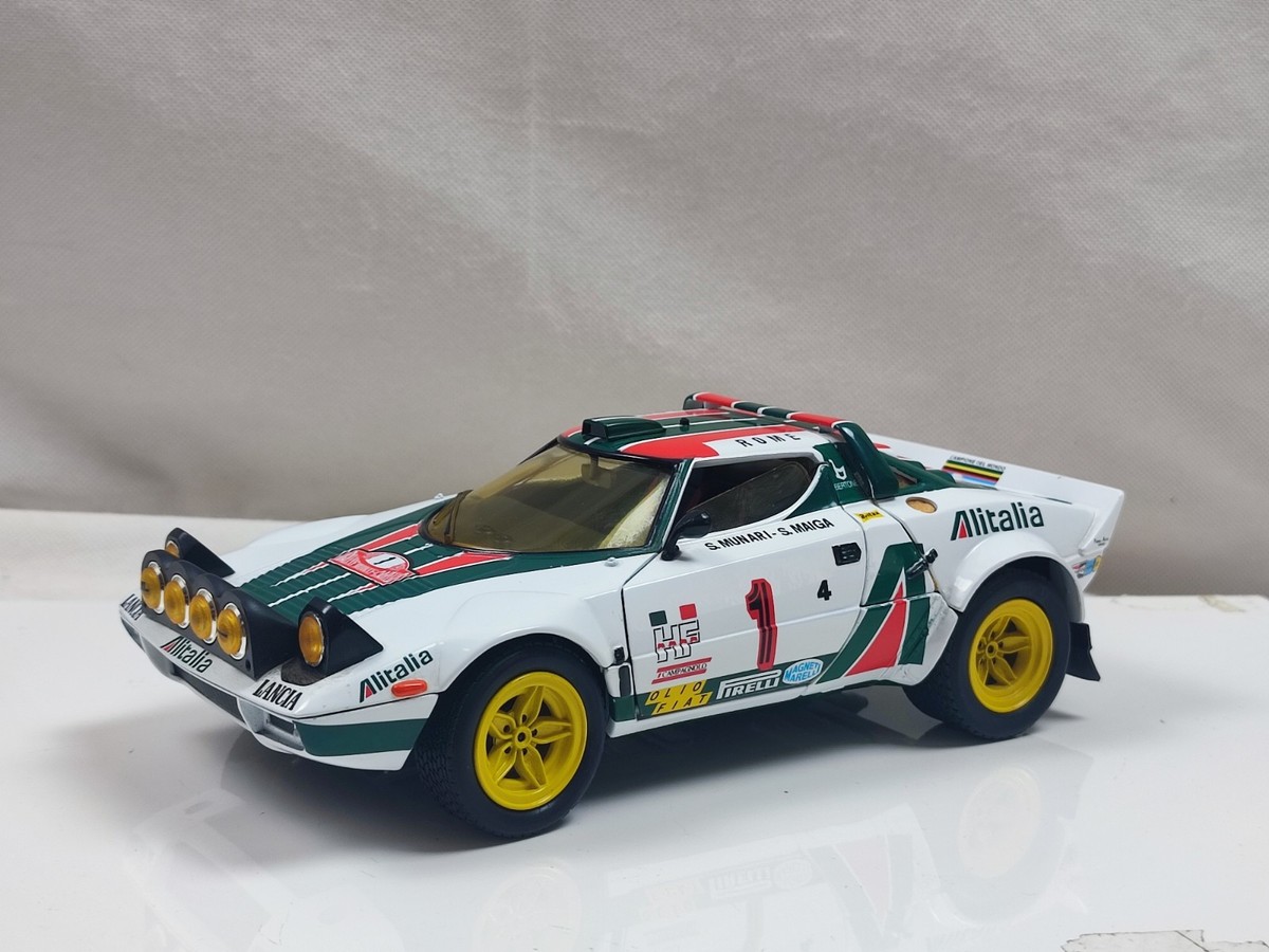 Solido Racing 1/18 1977 Lancia Stratos Classic Rally Car Alitalia