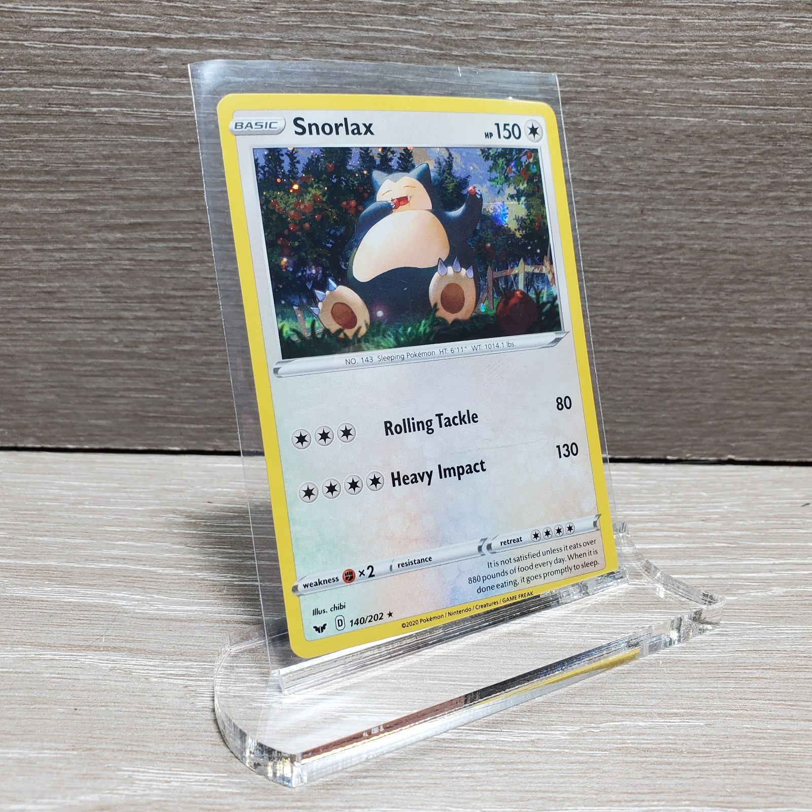 Pokémon TCG Pokémon Snorlax Cosmos Holo 140/202 Sword & Shield Base Set Promo