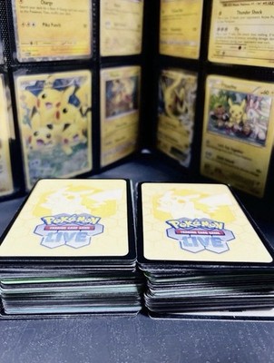 500 Pokemon Online TCG Code Cards Bulk/Lot Unused