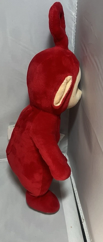 复古 Teletubbies 1998 娃娃 15 英寸会说话的 Po 红色毛绒玩具 — 第 4/4 张图片