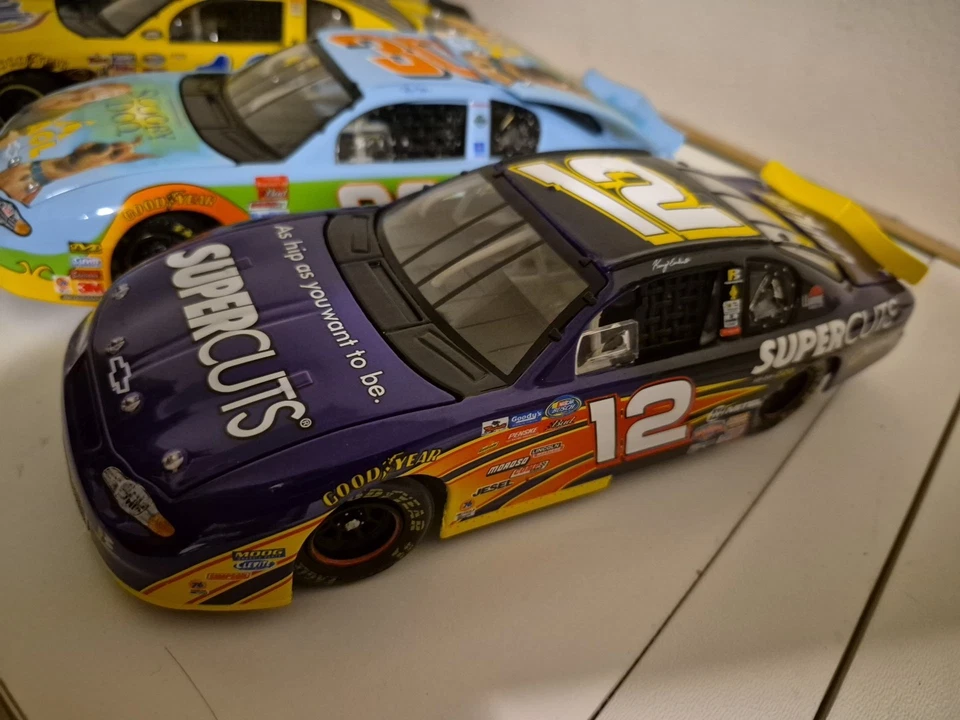 Lot Of 4 Nascar Collectible Diecast Cars Chevy Monte Carlo 1:24 #5,#10, #12, #30 - Image 2 of 4