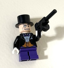 Lego DC Super Heroes The Penguin Dark Purple Short Legs Minifigure 7783