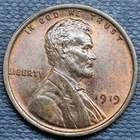 1919 Lincoln Wheat Cent 1c High BU UNC Uncirculated #99356