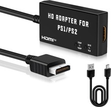 Mcbazel PS1/PS2 HDMI Adapter, 480p/720p PS2 K...