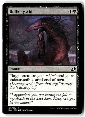 Unlikely Aid 103 Common Ikoria: Lair of Behemoths Magic: The Gathering LP