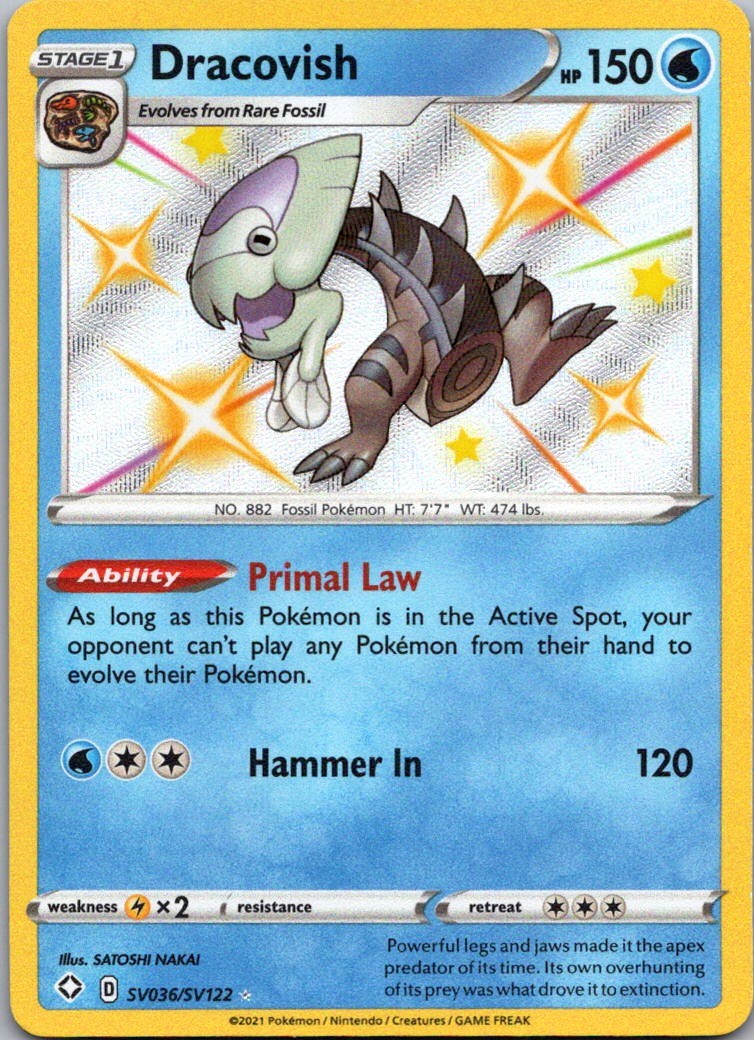 Dracovish Shiny Holo Rare Shining Fates: Shiny Vault SV036/SV122 NM