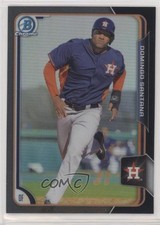 2015 Bowman Chrome Prospects Asia Exclusive Black Refractor Domingo Santana 0b3
