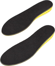 Height Increase Insoles   1" Invisible Elevator Shoe Lifts, Black Men  s 6-10 /