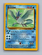 Articuno 17/62 Moderately Played Rare Fossil Pokemon Unlimited on eBay