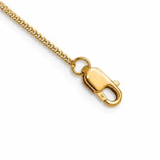 1/20 14K Gold Filled 1.25mm Solid Curb Chain Necklace