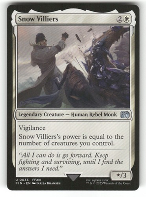 #ad Snow Villiers 33 Uncommon FINAL FANTASY Magic: The Gathering Near Mint $1.69