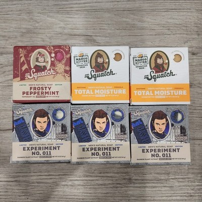 6pk Limited Edition Dr Squatch Stranger Things EXPERIMENT NO. 011 Bar Soap